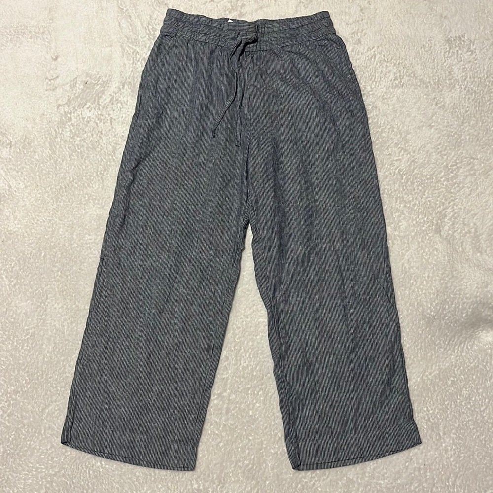 NWT H&M Linen Blend Wide Leg Striped Pants | 4